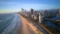 Surfers Paradise is a seaside resort on Queensland`s Gold Coast in eastern Australia. Royalty Free Stock Photo