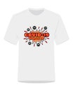 Man t-shirt design, vector. Covid survivor, pop art illustration. Fun wording design, cartoon lettering, colorful graffiti style