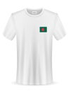 T-shirt with Bangladesh flag