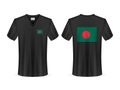 T-shirt with Bangladesh flag