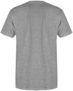 Blank t shirt back view heather grey color isolated on white background, ready for mock up template Royalty Free Stock Photo