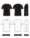 T-shirt black white Royalty Free Stock Photo