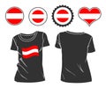 T-shirt with the flag of Austria