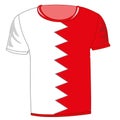 T-shirt flag Bahrain