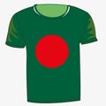 T-shirt with flag Bangladesh