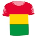 T-shirt flag bolivia Royalty Free Stock Photo