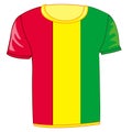 T-shirt with flag Guinea