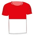 T-shirt with flag Monaco