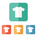 T-shirt flat blank icon symbol Royalty Free Stock Photo