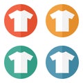 T-shirt flat blank icon symbol Royalty Free Stock Photo