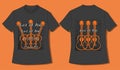 T-shirt with guitars Royalty Free Stock Photo