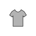 T shirt icon in colored version Royalty Free Stock Photo