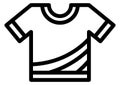 T-shirt line icon. Clothes symbol. Fashion sign