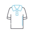 t-shirt line icon, outline symbol, vector illustration, concept sign Royalty Free Stock Photo