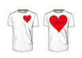 T-shirt with love boss design template