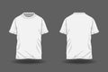 T shirt mock up back and front view for editing. Royalty Free Stock Photo