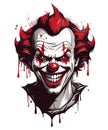 T-shirt monster edition - creepy red clown