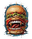 T-shirt monster edition - monster burger