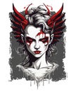 T-shirt monster edition - devil girl
