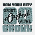 T-shirt New York bronx, the best in the team, basketball printin