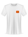 T-shirt with North Macedonia flag