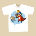 T-shirt Print Design Superhero