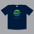 T-shirt print. Tropicana logo. Resort and Spa emblem.