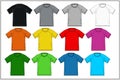 T Shirt Raglan Colorful 03, Vector