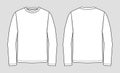 T-shirt round neck. Long sleeve