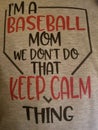 t-shirt sayings catchphrase baseball mom