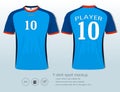 T-shirt sport design template for football club or all sportswear.