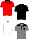 T-shirt template polo basic