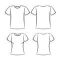 T-shirt template Royalty Free Stock Photo