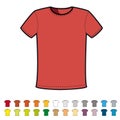 T-SHIRT in various colors Royalty Free Stock Photo