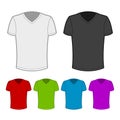 T-shirt in various colors - 1. Royalty Free Stock Photo