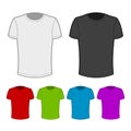 T-shirt in various colors - 2. Royalty Free Stock Photo