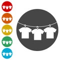T-shirt vector icon, Vector Blank Tshirt Icon Symbol Royalty Free Stock Photo