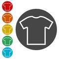 T-shirt vector icon, Vector Blank Tshirt Icon Symbol Royalty Free Stock Photo