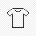T-shirt vector icon. Stock Vector illustration isolated on white background Royalty Free Stock Photo