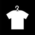 T-shirt vector icon, Vector Blank Tshirt Icon Symbol on dark background
