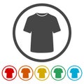 T-shirt vector icon, Vector Blank Tshirt Icon Symbol