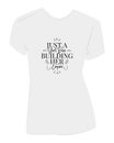 Just a girl boss, building her empire, vector. T-shirt design isolated on white background. Positive thinking, affirmation. Royalty Free Stock Photo