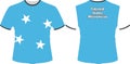 T Shirts Design with Federated States Micronesia Flag Vectors