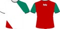 T Shirts Design with Italy Flag Vectors