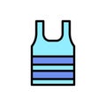 T shit, clothes icon. Simple color with outline vector elements of vacation icons for ui and ux, website or mobile application