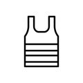 T shit, clothes icon. Simple line, outline vector elements of vacation icons for ui and ux, website or mobile