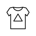 T shit icon. Simple line, outline vector elements of hipster style icons for ui and ux, website or mobile application