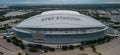 AT and T stadium in the city of Arlington - home of the Dallas Cowboys - aerial view - DALLAS, UNITED STATES - OCTOBER Royalty Free Stock Photo