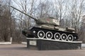 T-34 tank established in honor of military and labor Vologda heroism in World War II