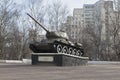 T-34 tank established in honor of military and labor Vologda heroism in World War II